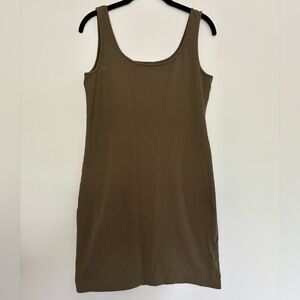 Olive Green Tank Dress